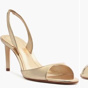 Schutz Gold Slingback Heels retail $150+ tax . Brand new